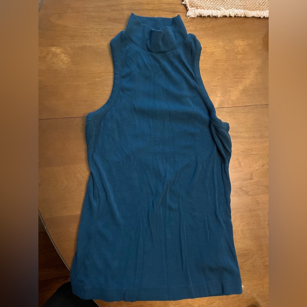 Reiss Teal Sleeveless Tank Top